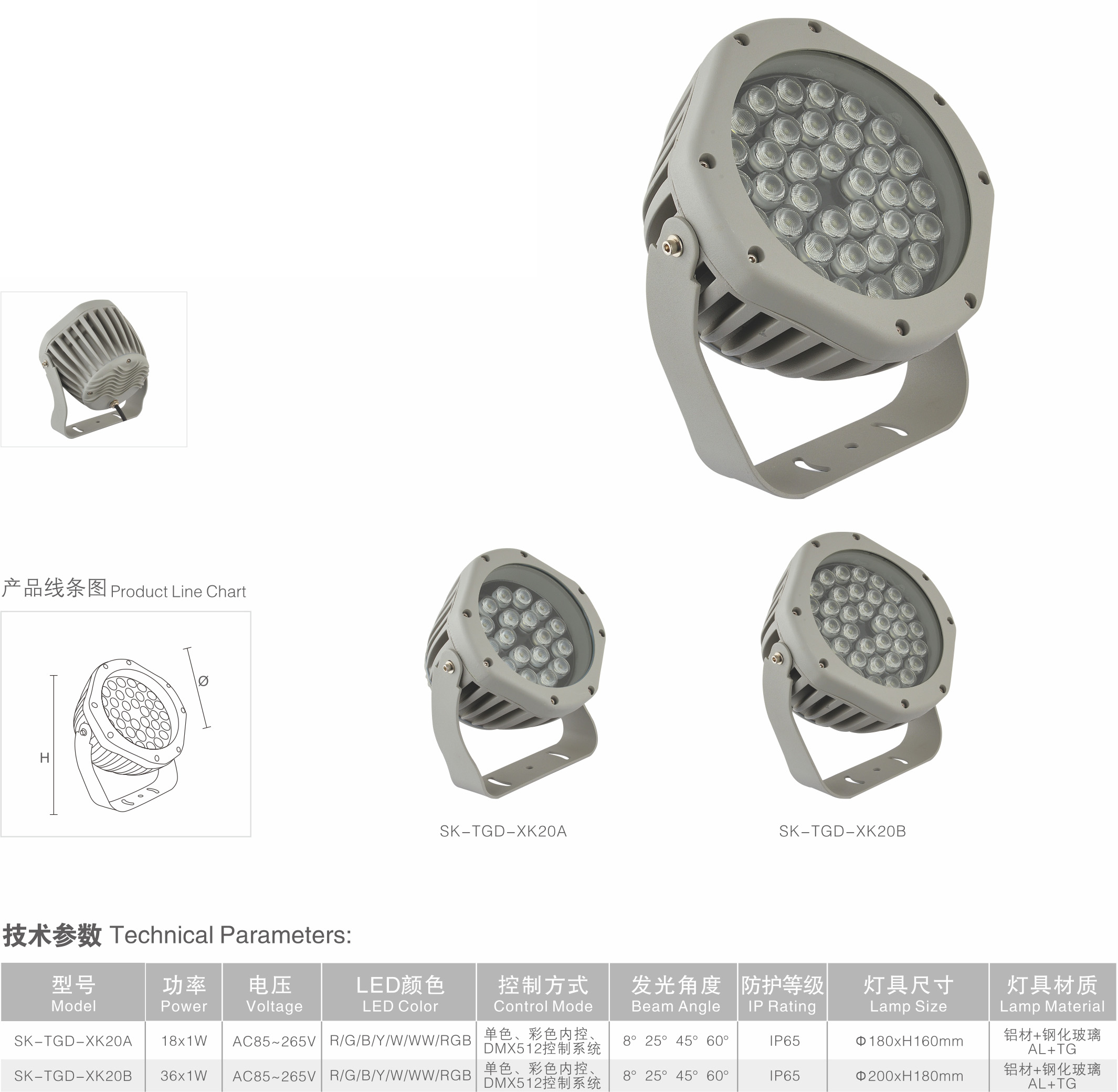 LED投光燈 SK-TGD-XK20